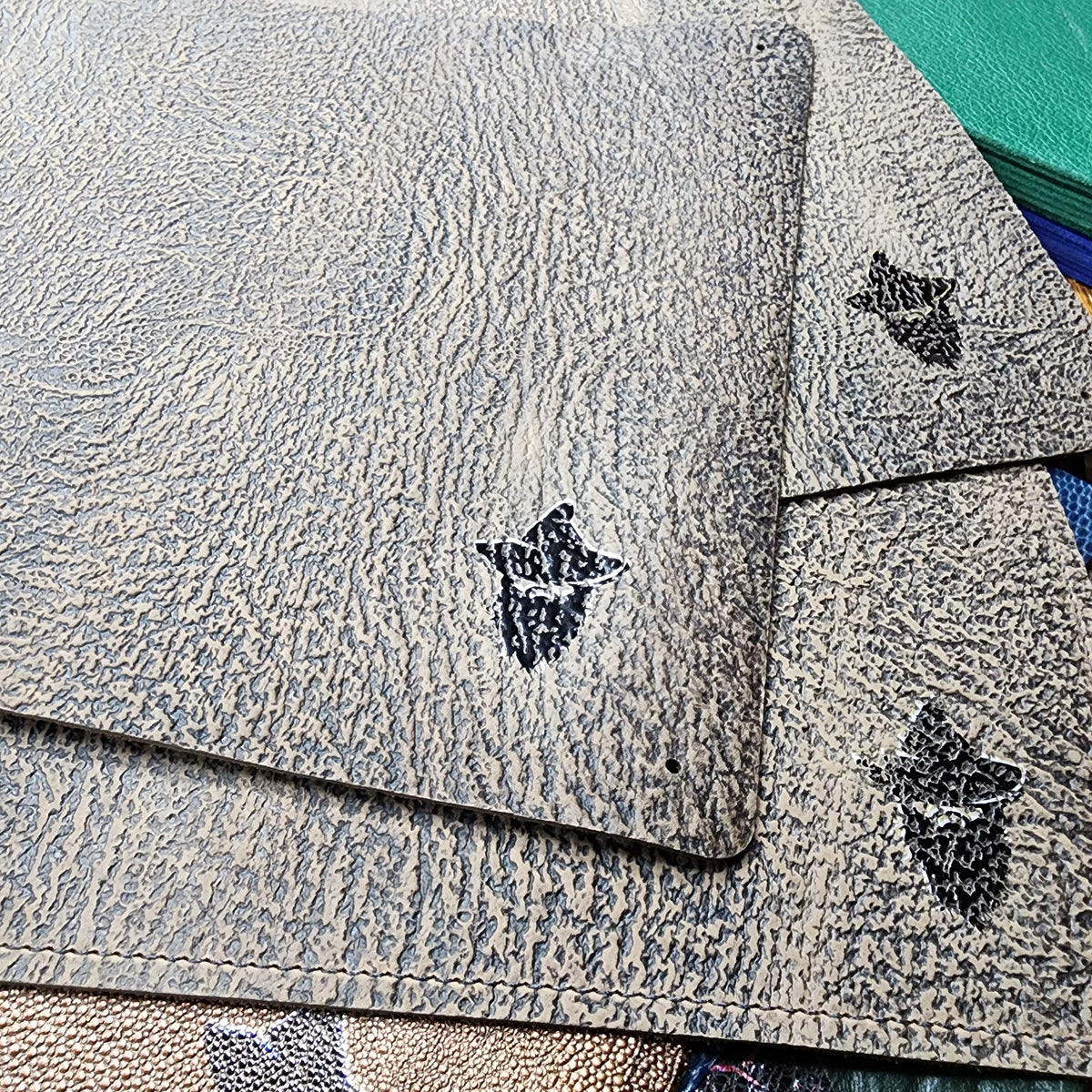 Grimbeard Leather Handcrafted Limited Edition Textured Leather Playmat TCG & TTRPG Battle Mat