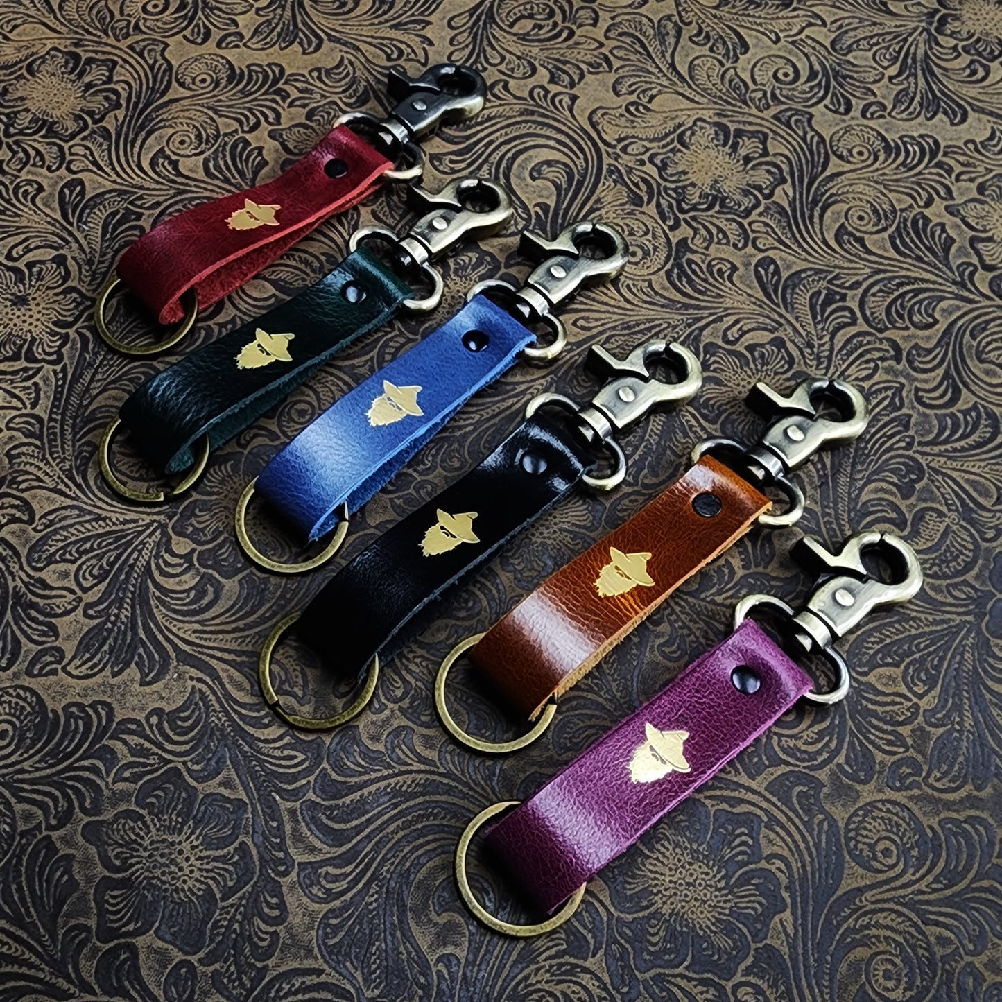 Grimbeard Leather Hand-Gilded Wholesale Random Mystery Keychain