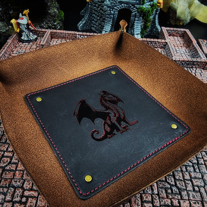 Leather Dice Rolling Tray