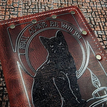 Black Flame & Witch Sisters Custom Leather Pocket Journal (30-Day Lead)