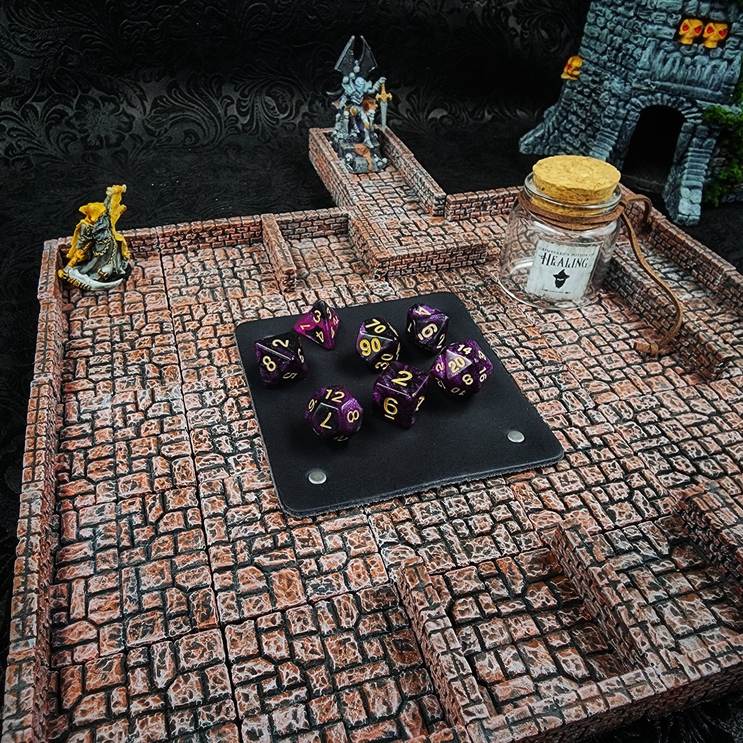 Grimbeard Leather Potion of Healing Glass Dice Vial Bulk Retail Packs