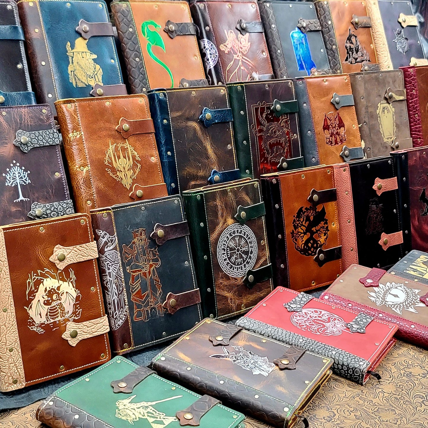 Grimbeard Leather Handcrafted Large A5 Adventure Journal Bulk Retail Packs
