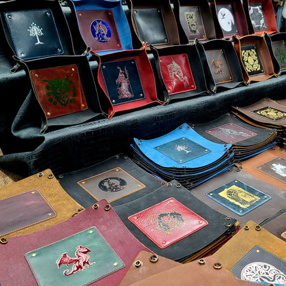 Leather Dice Rolling Tray