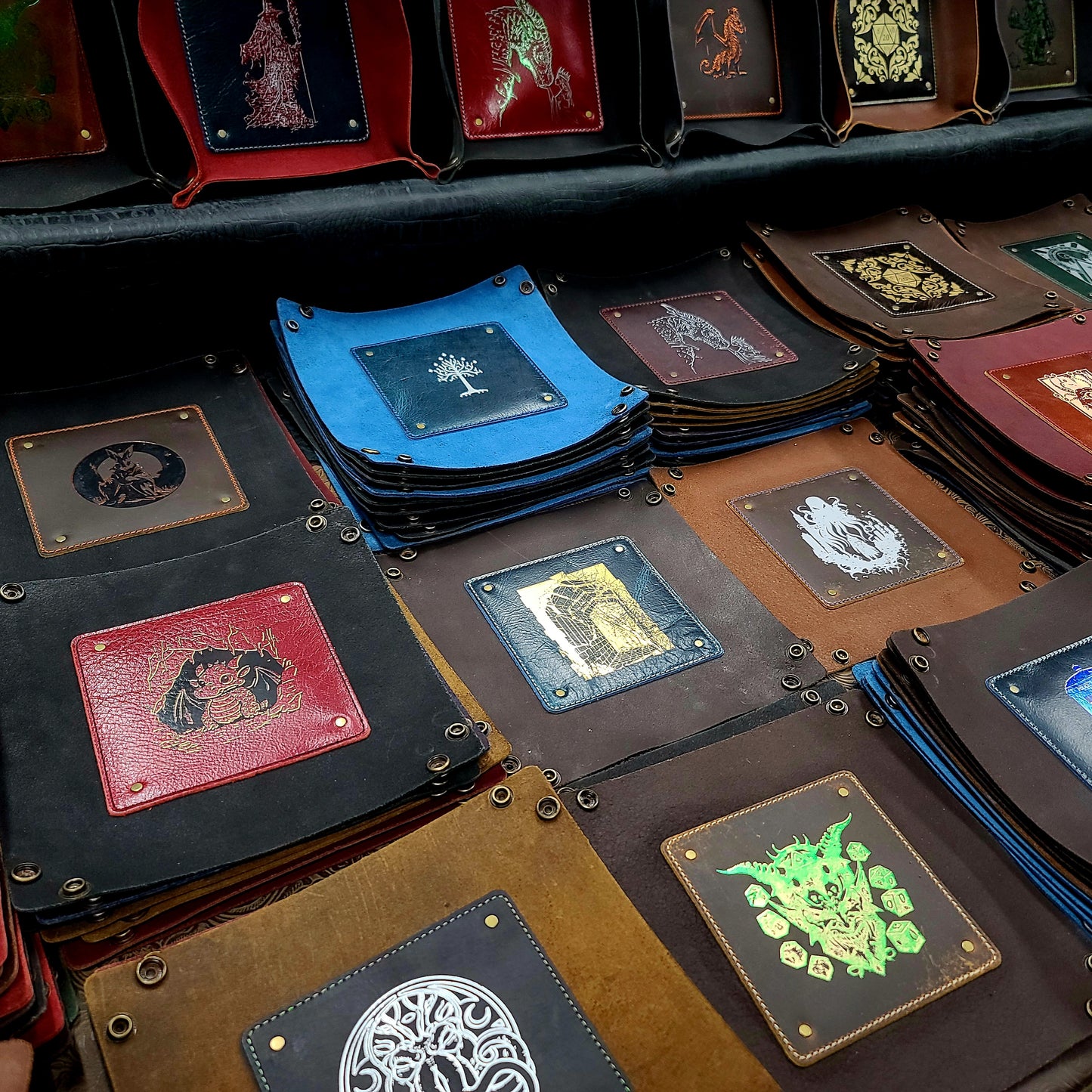 Leather Dice Rolling Tray