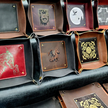 Leather Dice Rolling Tray