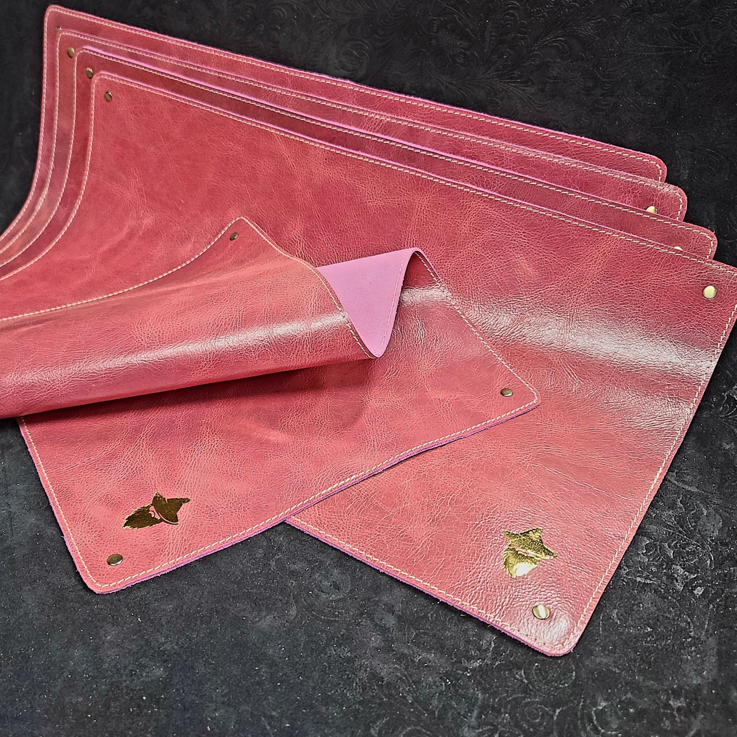 Grimbeard's Choice Leather TCG Playmat - Custom D&D Tabletop RPG Battle Mat