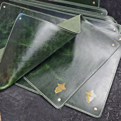 Grimbeard's Choice Leather TCG Playmat - Custom D&D Tabletop RPG Battle Mat