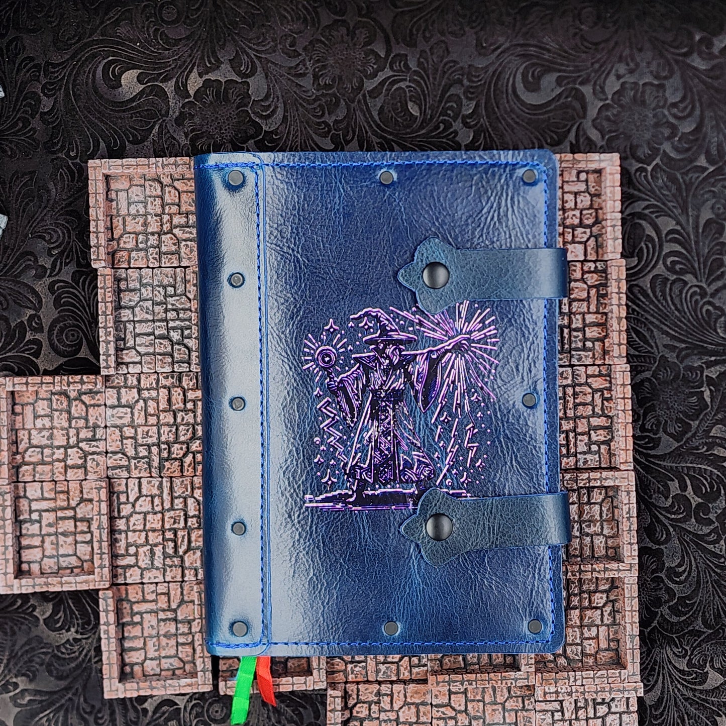 Grimbeard Leather Handcrafted 80s Wizard A5 Leather Adventure Journal