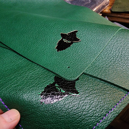 Grimbeard Leather Handcrafted Limited Edition Textured Leather Playmat TCG & TTRPG Battle Mat