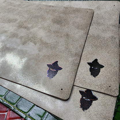 Grimbeard Leather Handcrafted Limited Edition Textured Leather Playmat TCG & TTRPG Battle Mat