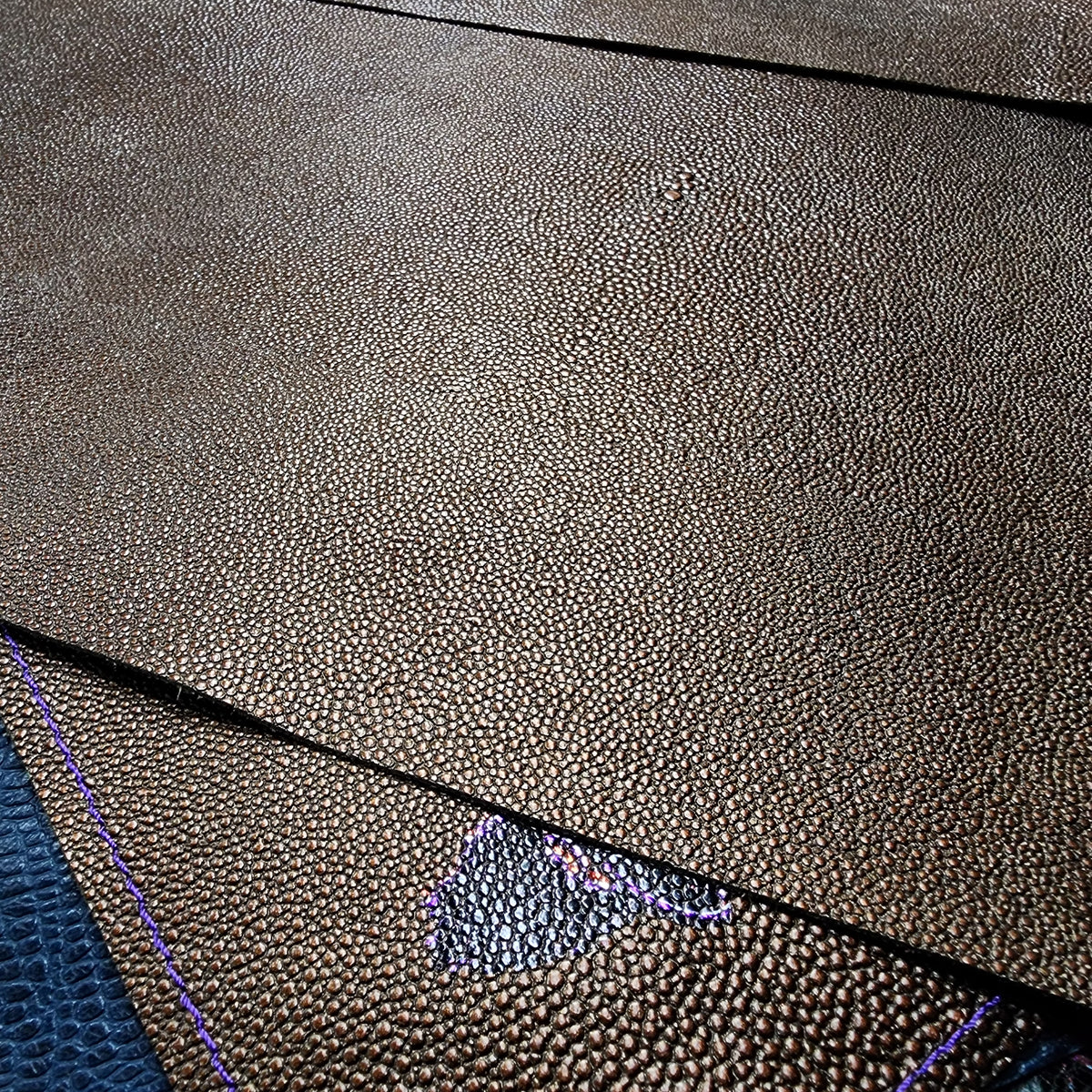 Grimbeard Leather Handcrafted Limited Edition Textured Leather Playmat TCG & TTRPG Battle Mat