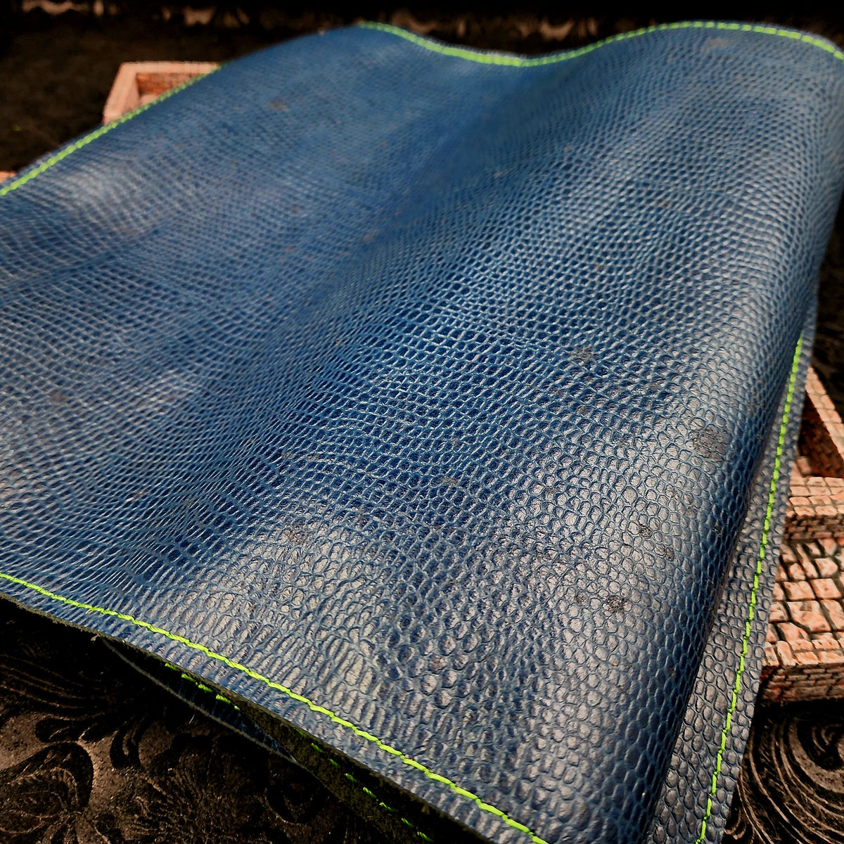 Grimbeard Leather Handcrafted Limited Edition Textured Leather Playmat TCG & TTRPG Battle Mat