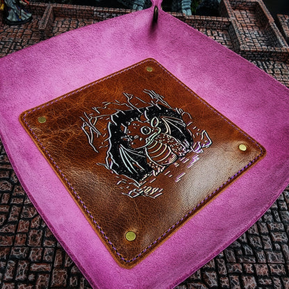 Leather Dice Rolling Tray