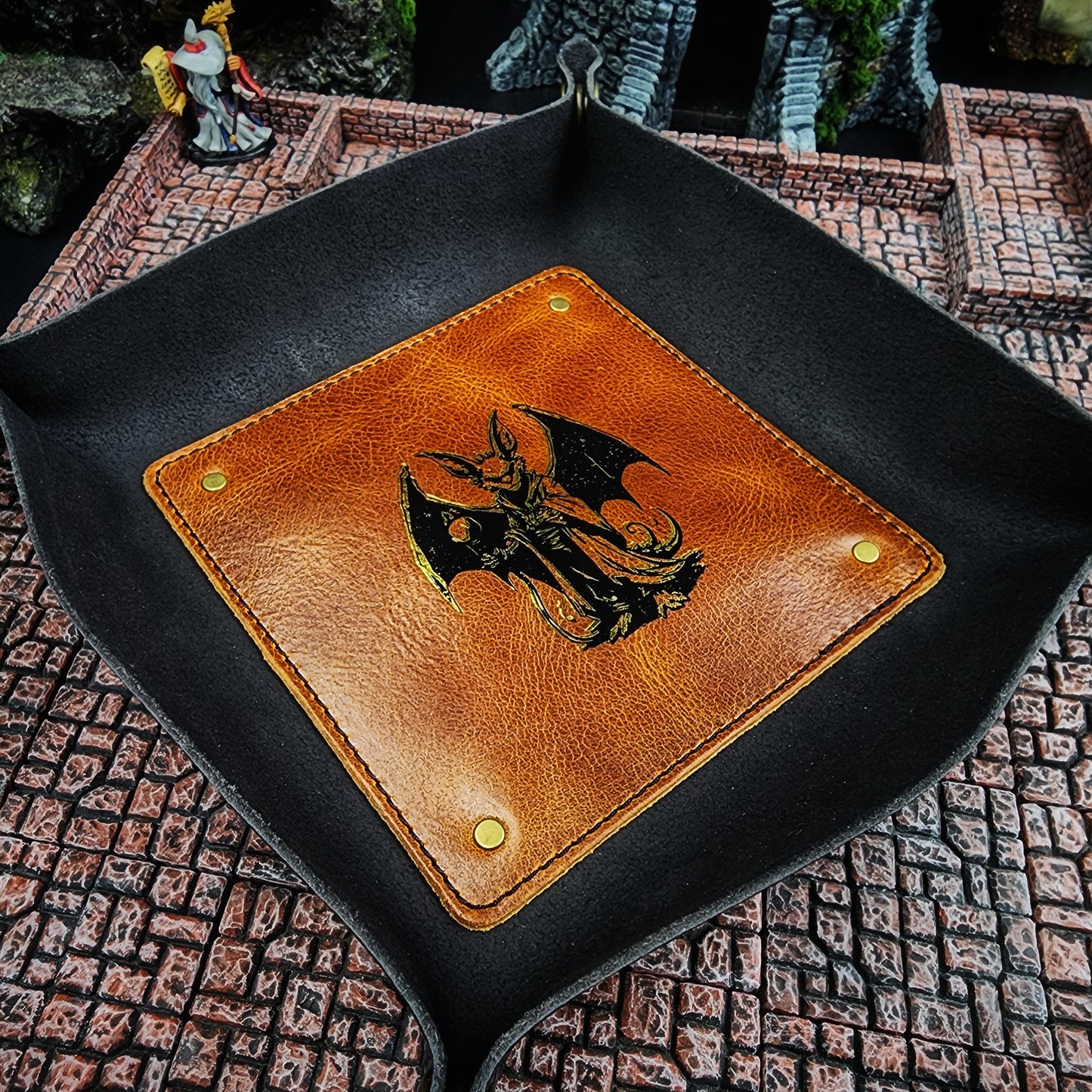 Leather Dice Rolling Tray