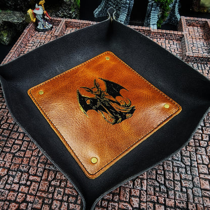 Leather Dice Rolling Tray