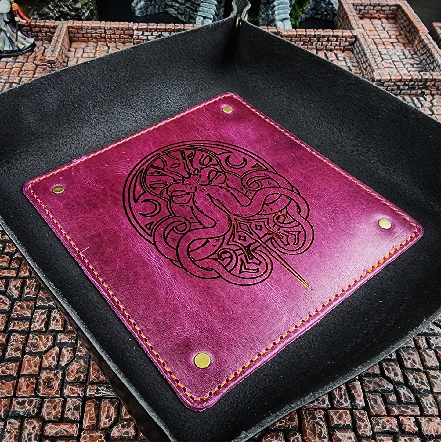 Leather Dice Rolling Tray