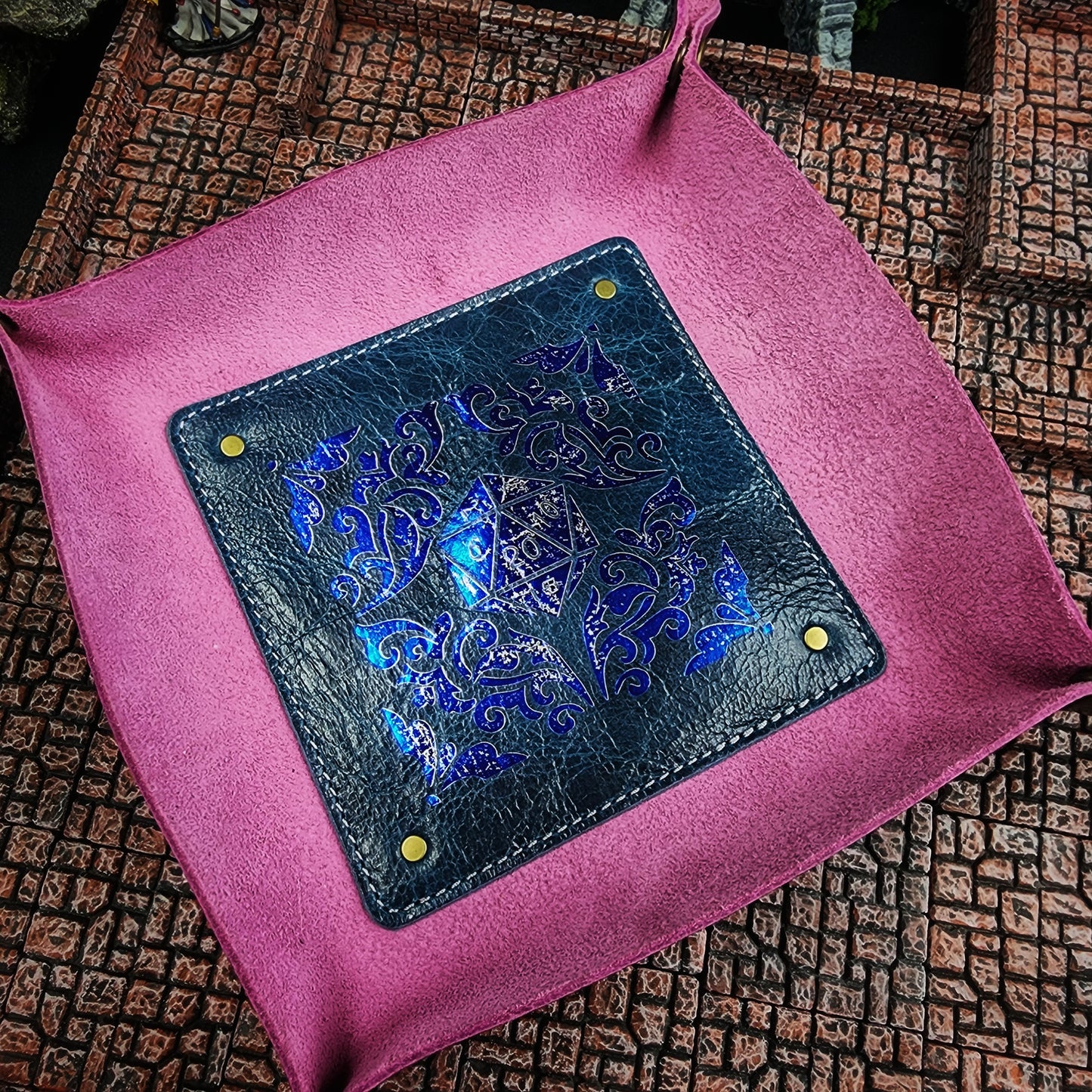 Leather Dice Rolling Tray