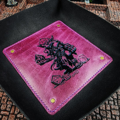 Leather Dice Rolling Tray