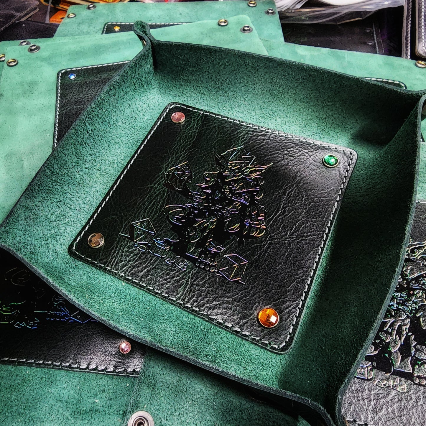 Leather Dice Rolling Tray