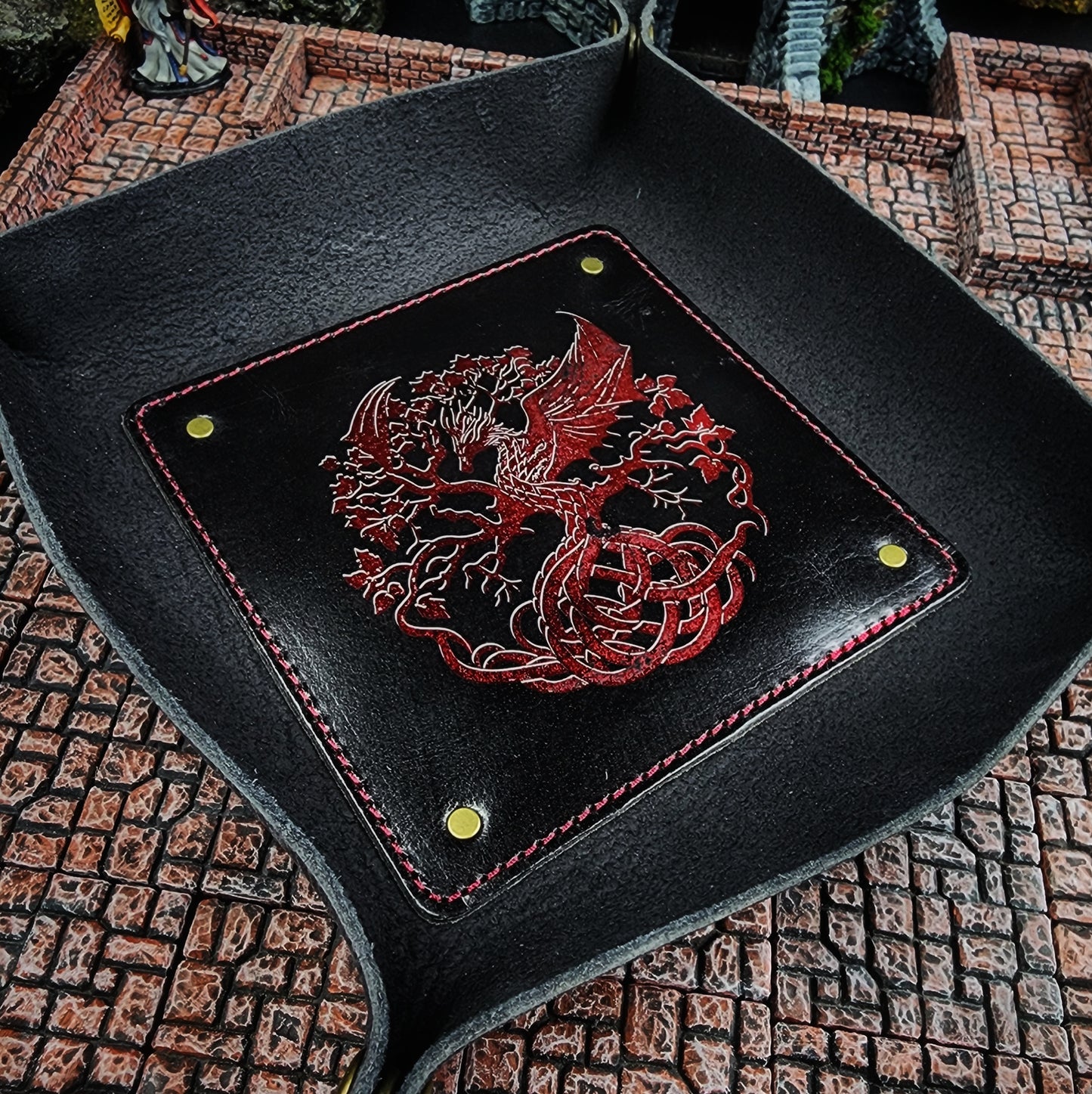 Leather Dice Rolling Tray