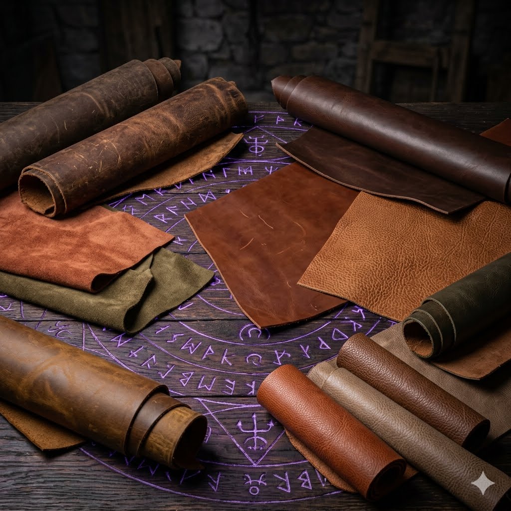 Grimbeard Leather Handcrafted 80s Wizard A5 Leather Adventure Journal