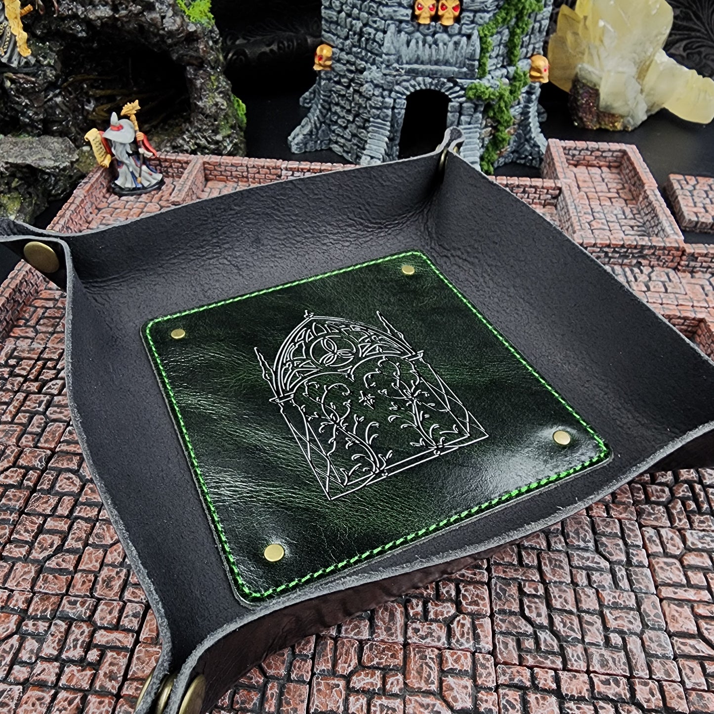 Leather Dice Rolling Tray
