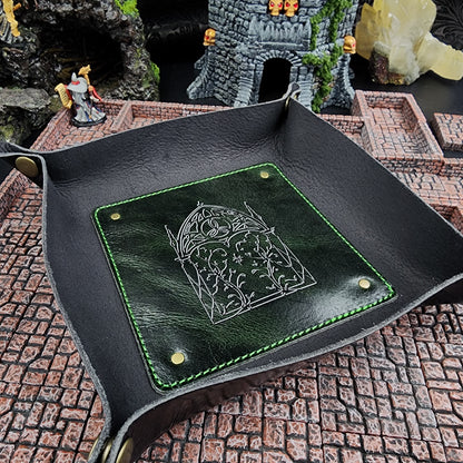 Leather Dice Rolling Tray