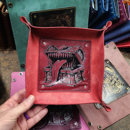 Leather Dice Rolling Tray