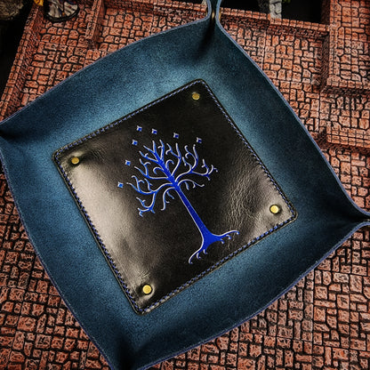 Leather Dice Rolling Tray