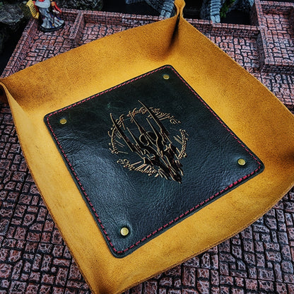Leather Dice Rolling Tray