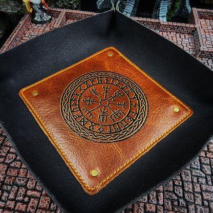 Leather Dice Rolling Tray