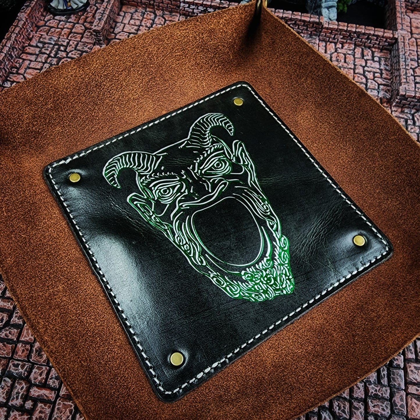 Leather Dice Rolling Tray