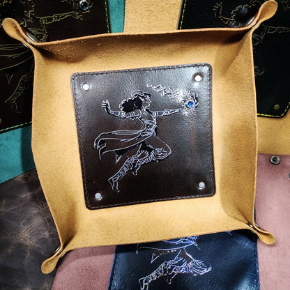 Leather Dice Rolling Tray