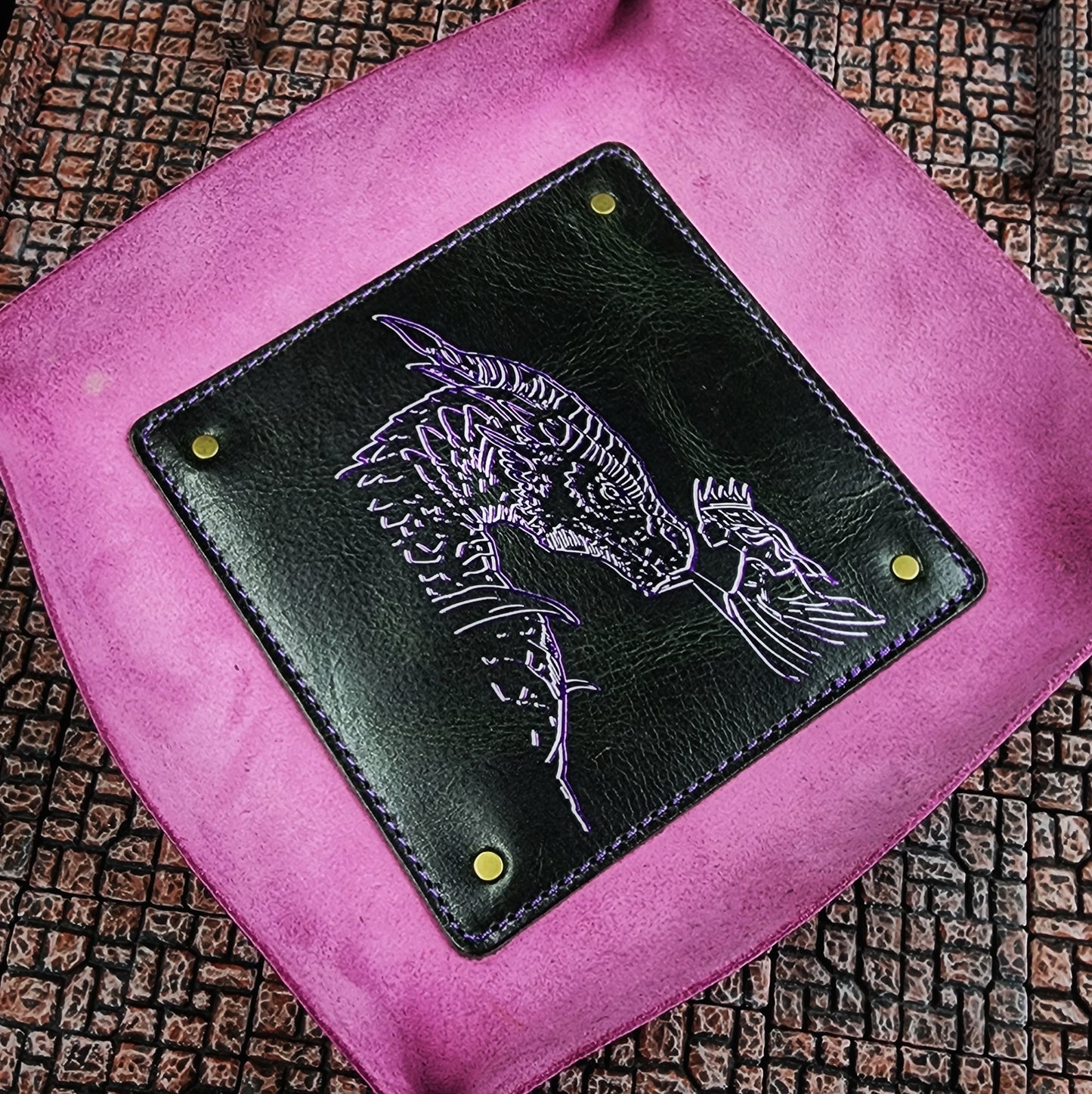 Leather Dice Rolling Tray