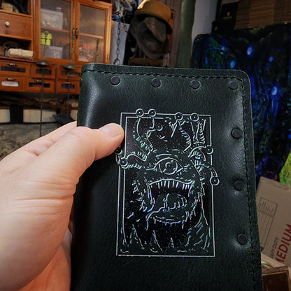 Beholder Custom Leather Pocket Journal (30-Day Lead)
