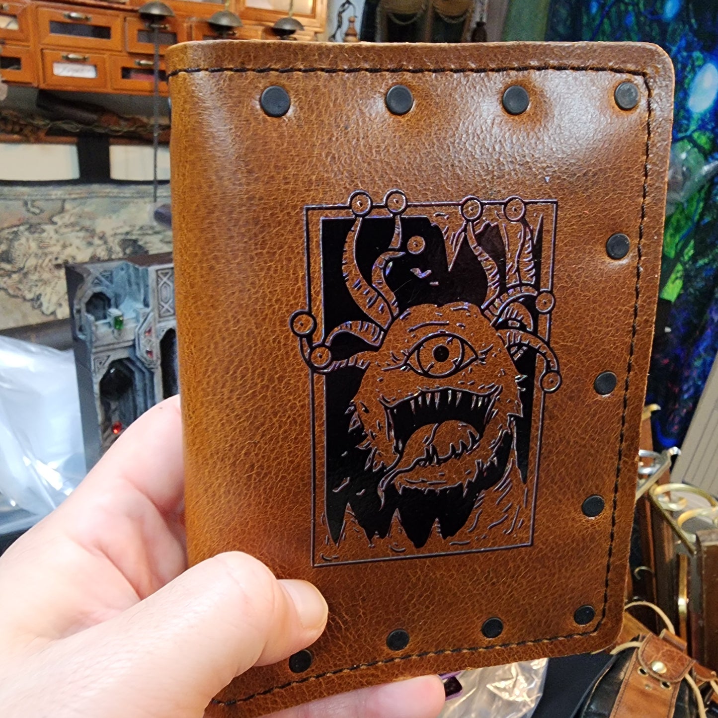 Beholder Custom Leather Pocket Journal (30-Day Lead)