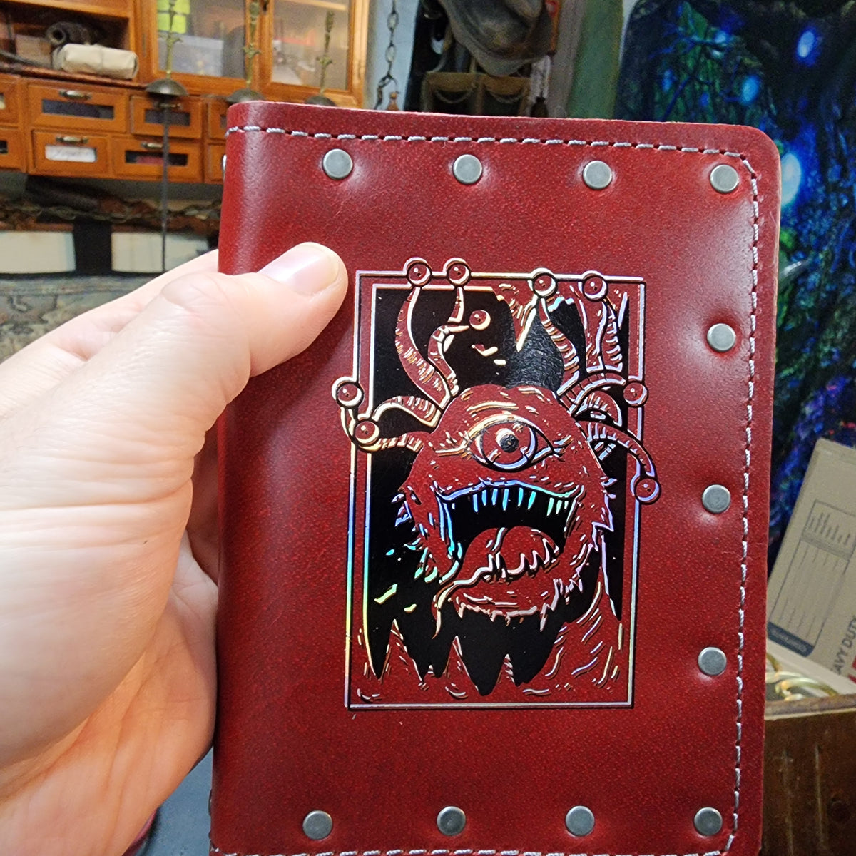 Beholder Custom Leather Pocket Journal (30-Day Lead)